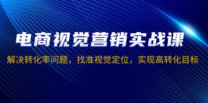 电商视觉营销实战课，解决转化率问题，找准视觉定位，实现高转化目标-数码之翼