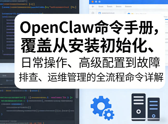 OpenClaw命令手册，覆盖从安装初始化、日常操作、高级配置到故障排查、运维管理的全流程命令详解-数码之翼