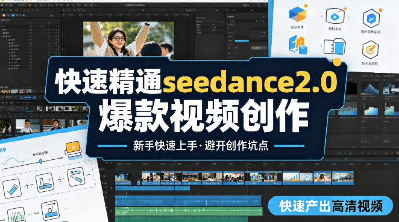 快速精通seedance2.0爆款视频创作，快速产出高清视频，避开大量创作坑点，新手也能快速上手-数码之翼