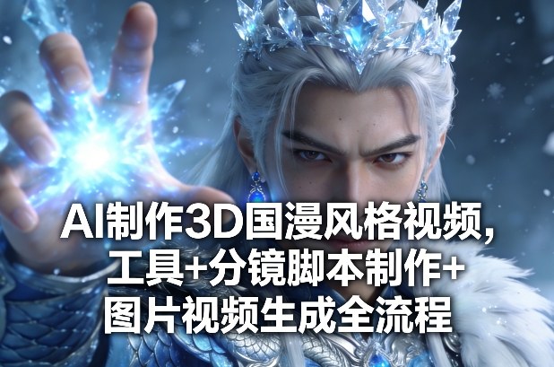 AI制作3D国漫风格视频，工具+分镜脚本制作+图片视频生成全流程-数码之翼