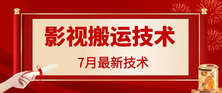 7月29日最新影视搬运技术，各种破百万播放-数码之翼