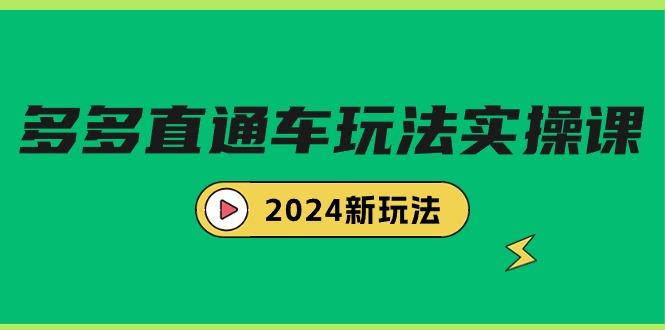 (9412期)多多直通车玩法实战课,2024新玩法(7节课)-数码之翼
