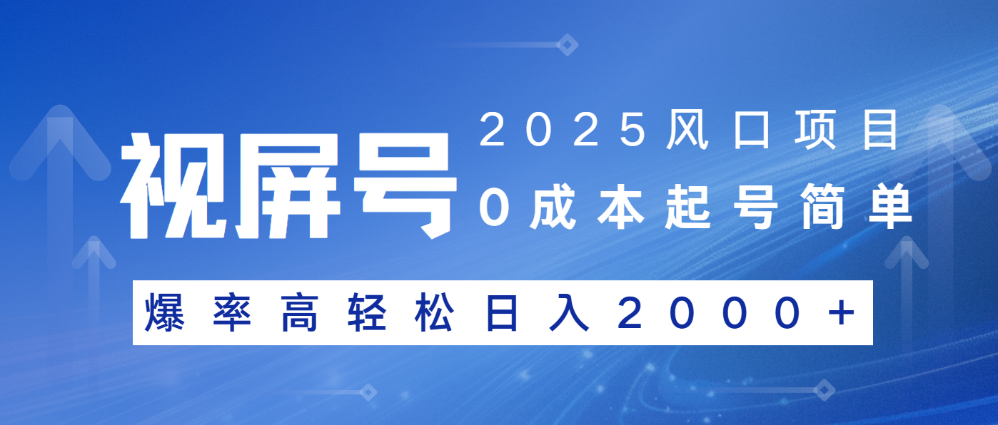 2025风口项目，视频号带货，起号简单，爆率高轻松日入2000+-数码之翼
