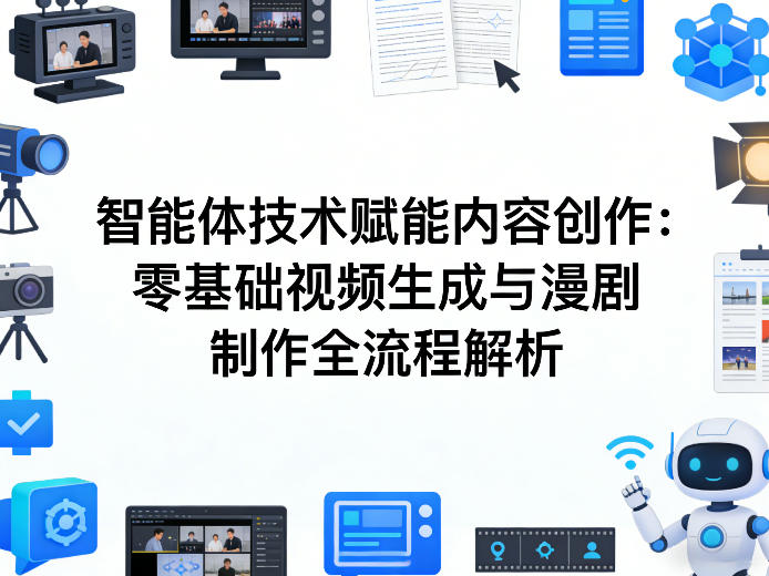 AI智能体技术赋能内容创作:零基础视频生成与漫剧制作全流程解析-数码之翼