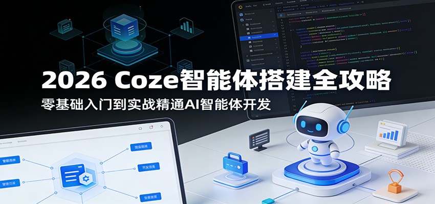 2026 Coze智能体搭建全攻略：零基础入门到实战精通AI智能体开发-数码之翼