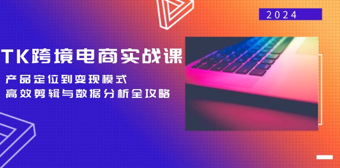 TK跨境电商实战课：产品定位到变现模式，高效剪辑与数据分析全攻略-数码之翼