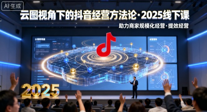 云图视角下的抖音经营方法论，2025线下课，助力商家规模化经营，提效经营(录音+字幕)-数码之翼