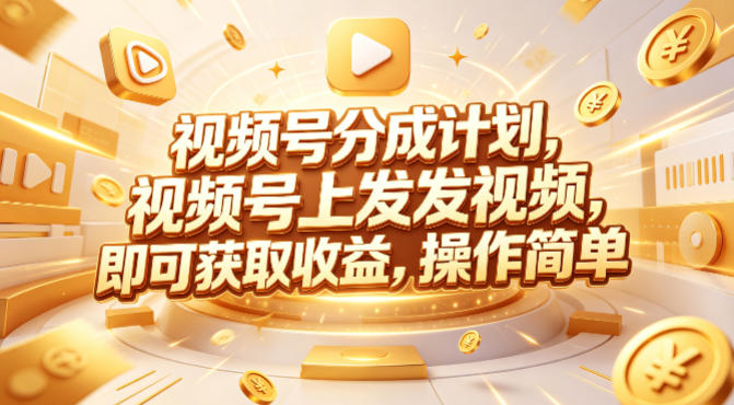 视频号分成计划，599元众筹的Red团队课程，视频号上发发视频，即可获取收益，操作简单-数码之翼