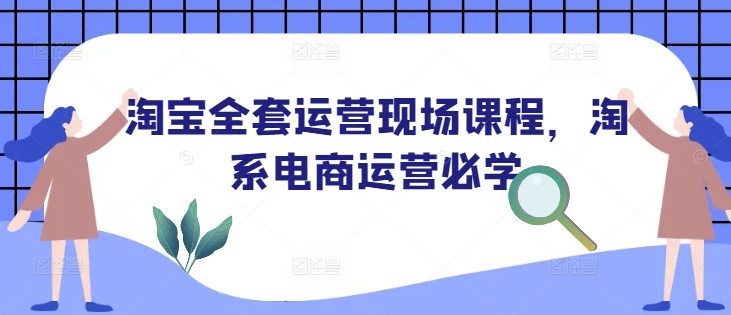 淘宝全套运营现场课程，淘系电商运营必学-数码之翼