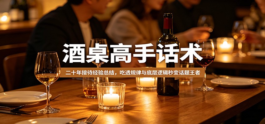 酒桌高手话术：二十年接待经验总结，吃透规律与底层逻辑秒变话题王者-数码之翼