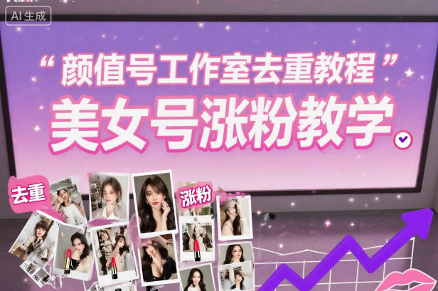 颜值号工作室去重教程,美女号涨粉教学-数码之翼