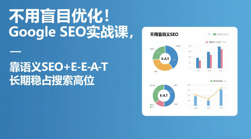 不用盲目优化!Google SEO实战课,靠语义SEO+E-E-A-T,长期稳占搜索高位-数码之翼