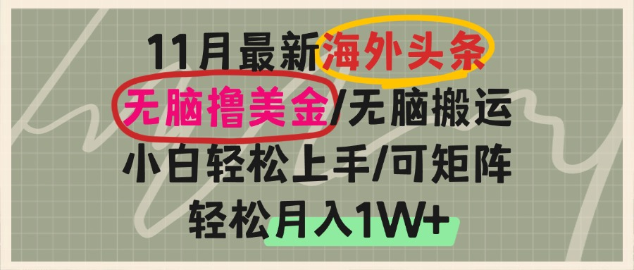 海外头条,无脑搬运撸美金,小白轻松上手,可矩阵操作,轻松月入1W+-数码之翼