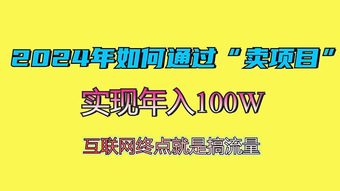 2024年如何通过“卖项目”赚取100W：最值得尝试的盈利模式-数码之翼