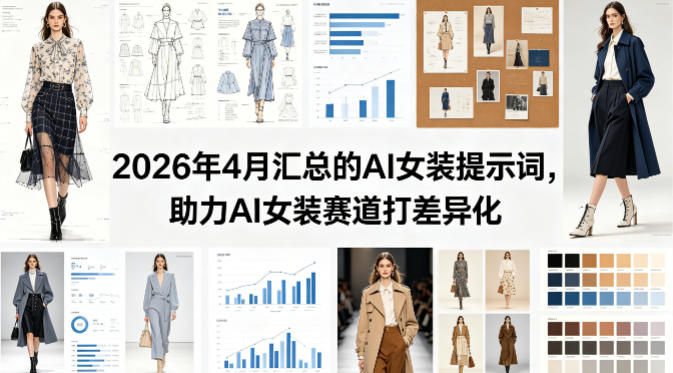 2026年4月汇总的AI女装提示词，助力AI女装赛道打差异化-数码之翼