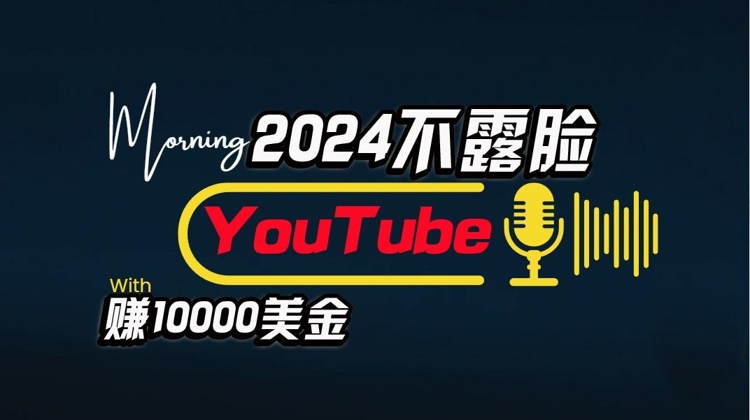 AI做不露脸YouTube赚$10000/月，傻瓜式操作，小白可做，简单粗暴-数码之翼