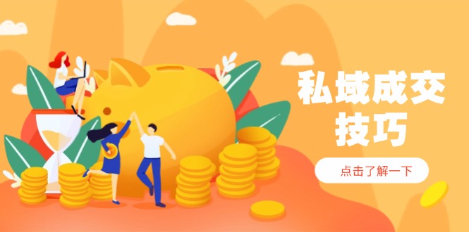私域成交技巧，帮你从入门到精通，破解四大痛点，快速变现，轻松收钱-数码之翼