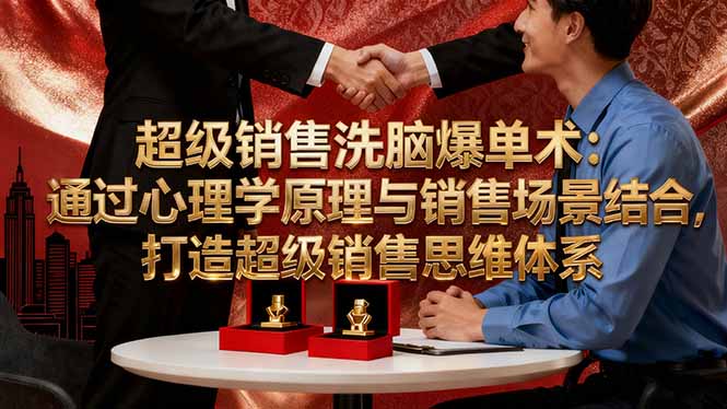 超级销售洗脑爆单术：通过心理学原理与销售场景结合,打造超级销售思维体系-数码之翼