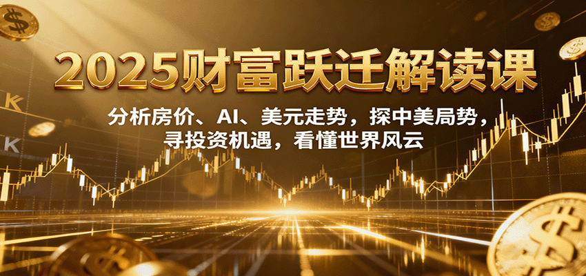 2025财富跃迁解读：析房价、AI、美元走势，探中美局势，寻投资机遇，看懂世界风云-数码之翼