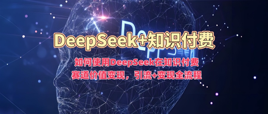 如何使用DeepSeek在知识付费赛道价值变现，引流+变现全流程-数码之翼