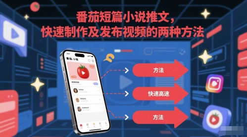 番茄短篇小说推文，快速制作及发布视频的两种方法-数码之翼