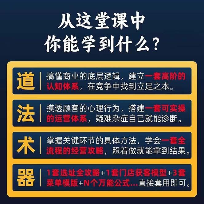 图片[1]-餐饮店盈利实操方法：教你怎样开一家持续能赚钱的餐厅(25节-数码之翼