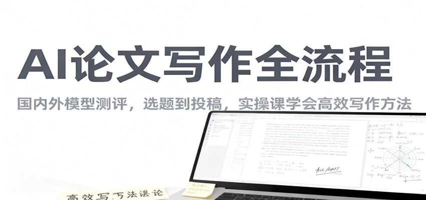 AI论文写作全流程，国内外模型测评，选题到投稿，实操课学高效写作方法-数码之翼