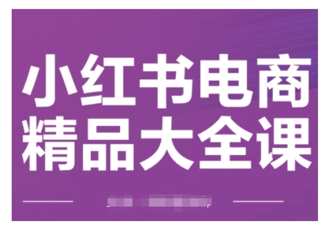 小红书电商精品大全课，快速掌握小红书运营技巧，实现精准引流与爆单目标，轻松玩转小红书电商(更新2月)-数码之翼
