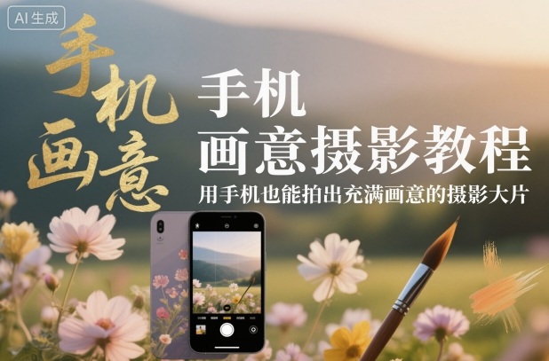 手机画意摄影教程,用手机也能拍出充满画意的摄影大片-数码之翼