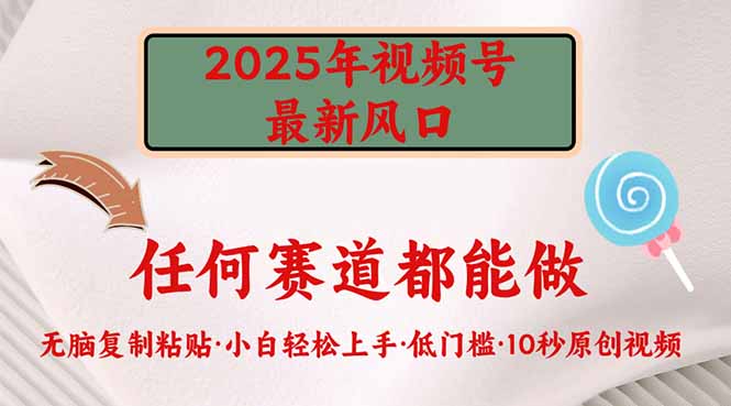2025年视频号新风口，低门槛只需要无脑执行-数码之翼