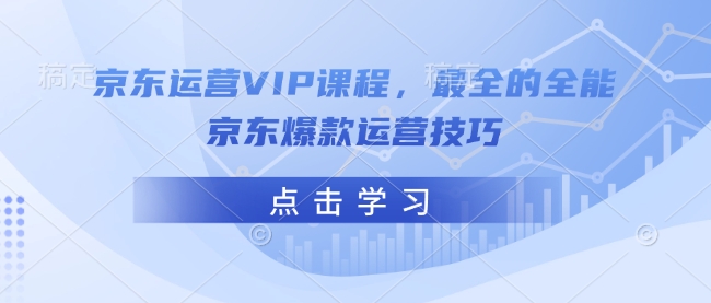 京东运营VIP课程，最全的全能京东爆款运营技巧-数码之翼