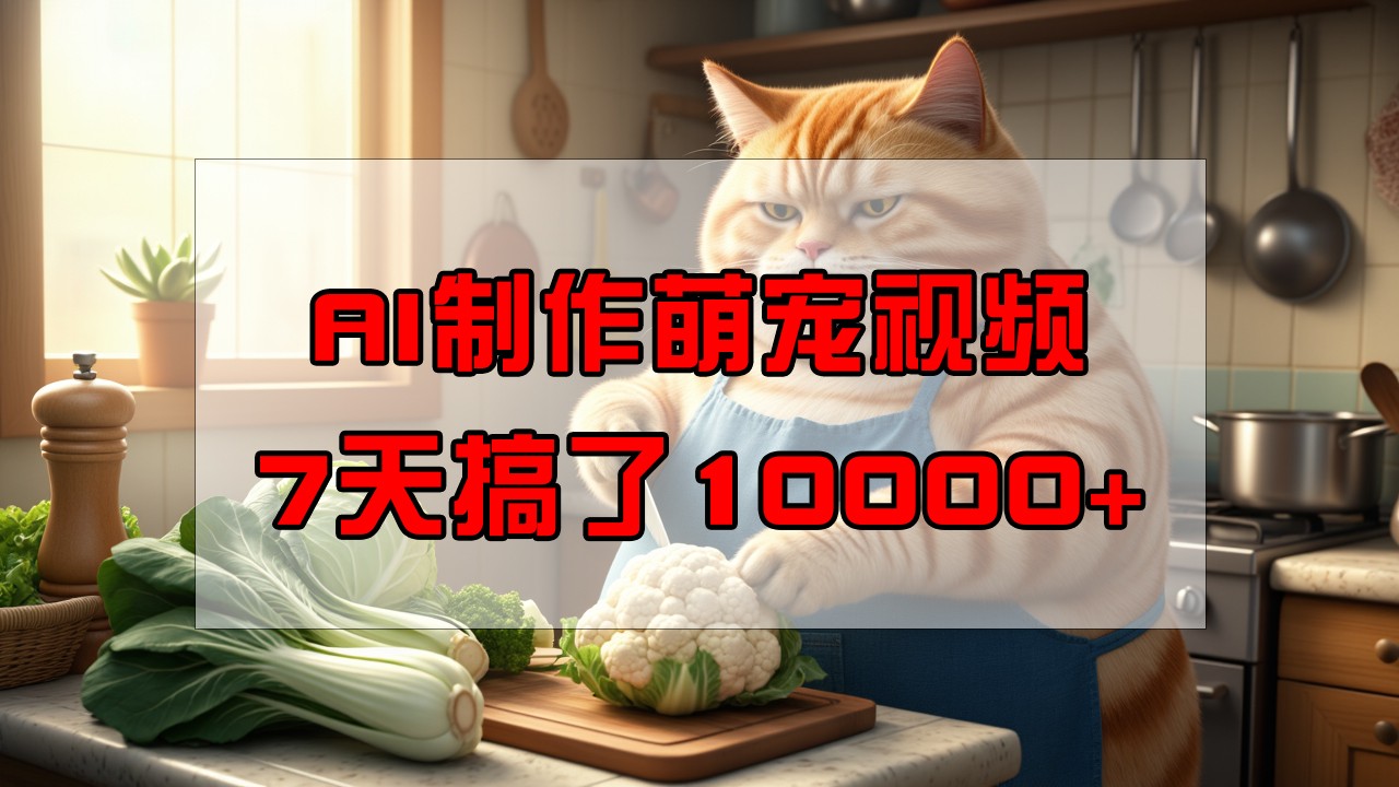 靠AI制作萌宠视频，7天搞了1万+，操作简单门槛低，有手机就行-数码之翼