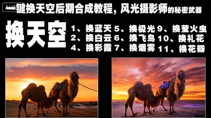 一键换天空后期合成教程，风光摄影师的秘密武器-数码之翼