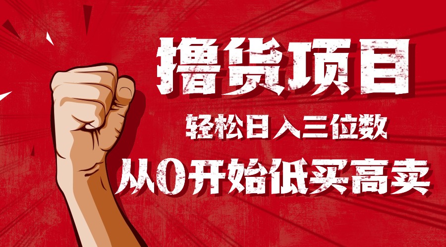 手把手教你撸货，从0开始低买高卖，小白轻松实现日入三位数!!!-数码之翼