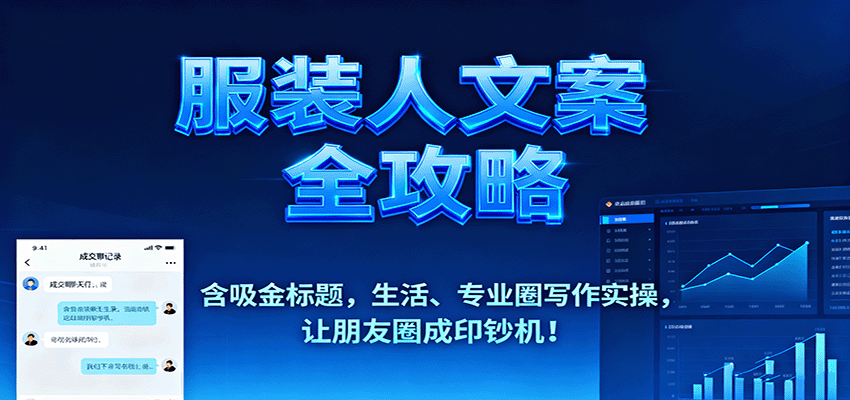 服装人文案全攻略，含吸金标题，生活、专业圈写作实操，让朋友圈成印钞机！-数码之翼