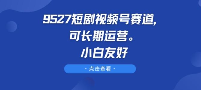 9527短剧视频号赛道，可长期运营，小白友好【揭秘】-数码之翼