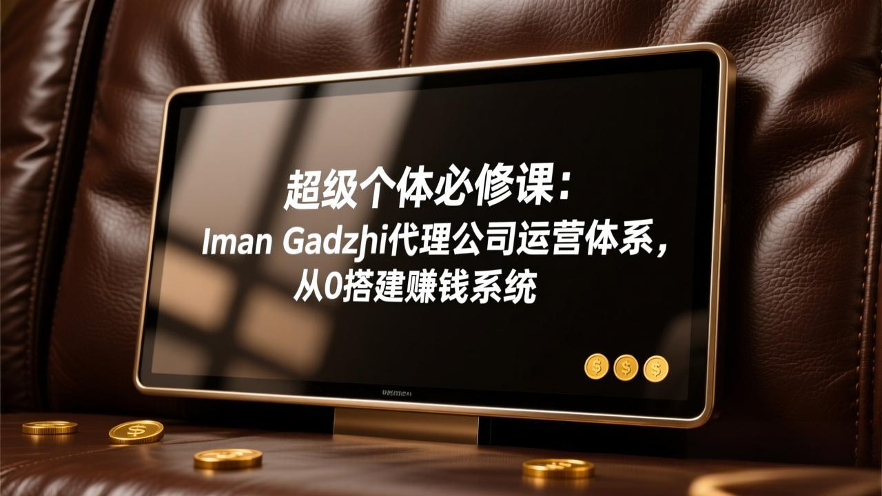 超级个体必修课:Iman Gadzhi代理公司运营体系,从0搭建赚钱系统-数码之翼