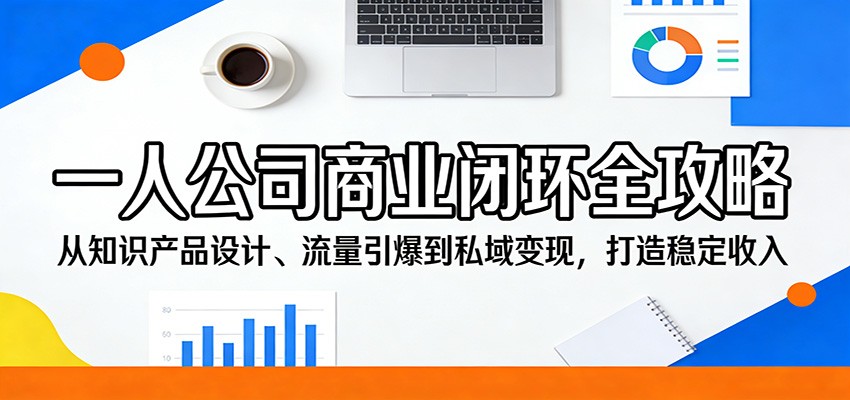 一人公司商业闭环全攻略:从知识产品设计、流量引爆到私域变现,打造稳定收入-数码之翼