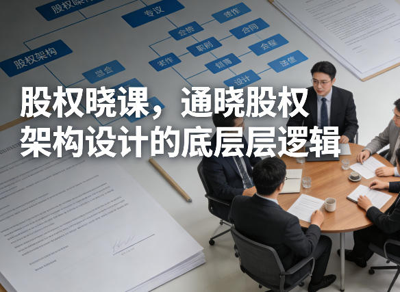 股权晓课,通晓股权架构设计的底层逻辑-数码之翼