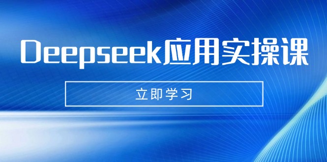 Deepseek应用实操课：AI制作数字妈妈、写真、短视频，辅导作业，PPT制作等-数码之翼