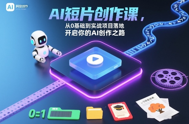 AI短片创作课，从0基础到实战项目落地，开启你的AI创作之路(更新)-数码之翼
