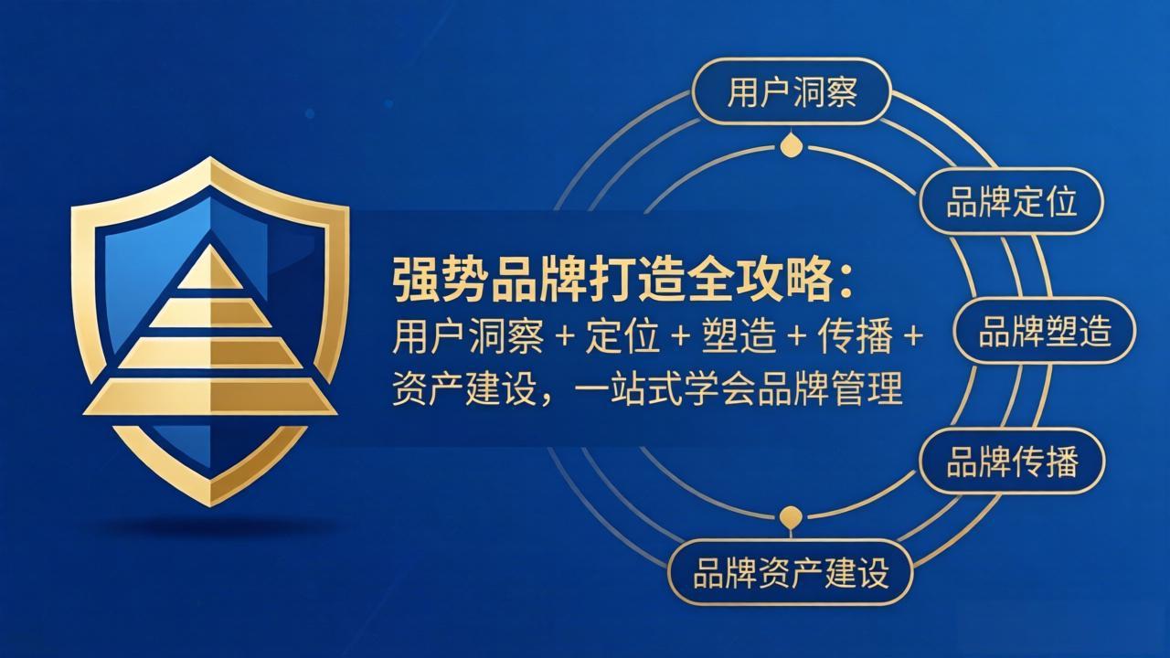 强势品牌打造全攻略：用户洞察 + 定位 + 塑造 + 传播 + 资产建设，一站式学会品牌管理-数码之翼