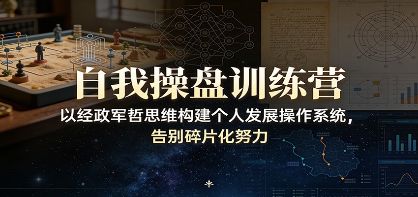 自我操盘训练营:以经政军哲思维构建个人发展操作系统,告别碎片化努力-数码之翼