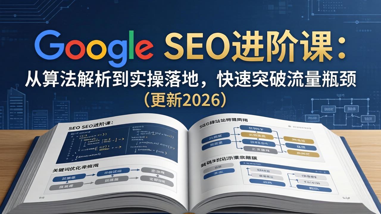 Google SEO进阶课：从算法解析到实操落地，快速突破流量瓶颈(更新2026-数码之翼