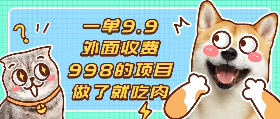 一单9.9的项目，不挑人，小白当天上手，制作作品只需1分钟-数码之翼