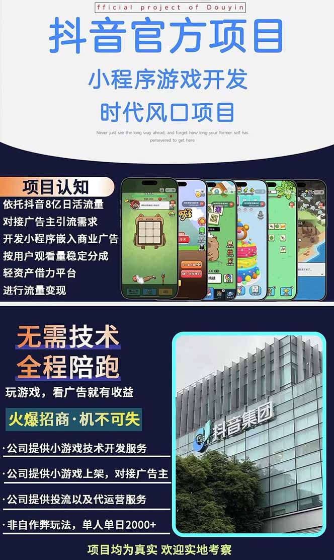 图片[1]-2025最热抖音官方项目 Ai时代风口项目小程序游戏开发 实测单个游戏日收…-数码之翼