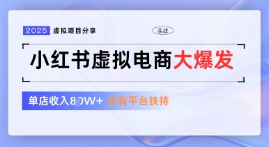 小红书虚拟电商项目，平台大力免费流量扶持，低门槛1拖3玩法-数码之翼