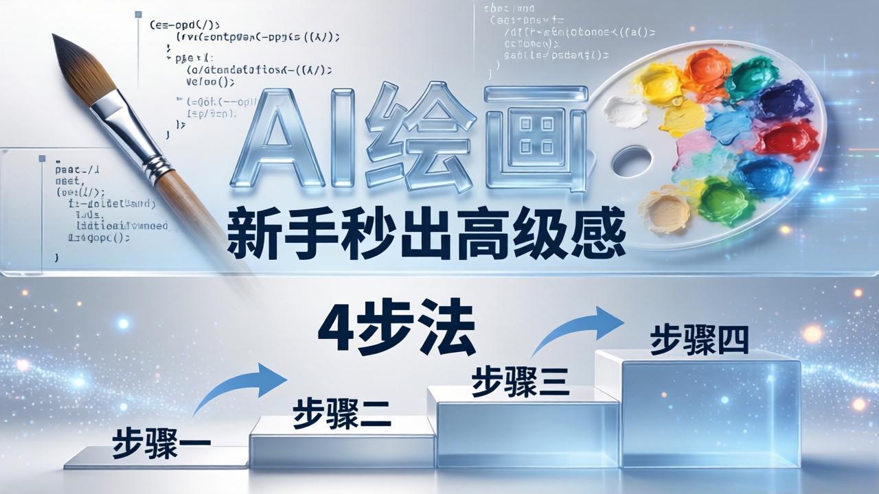 AI绘画入门别再硬磕了！即梦4步法：万能提示词公式+BRTR框架，新手秒出高级感-数码之翼