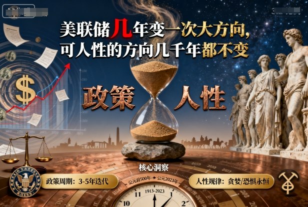 付费文章：美联储几年变一次大方向，可人性的方向几千年都不变-数码之翼