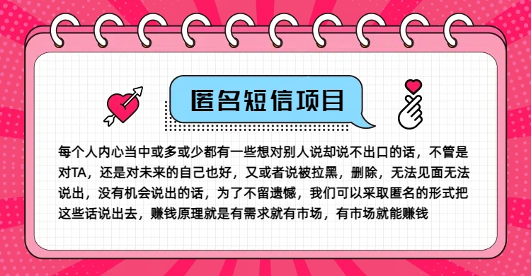 冷门小众赚钱项目，匿名短信，玩转信息差，月入五位数【揭秘】-数码之翼